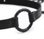 baillon anneau et pince tetons gag nip noir 13