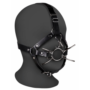 baillon avec crochet nasal gag cross noir