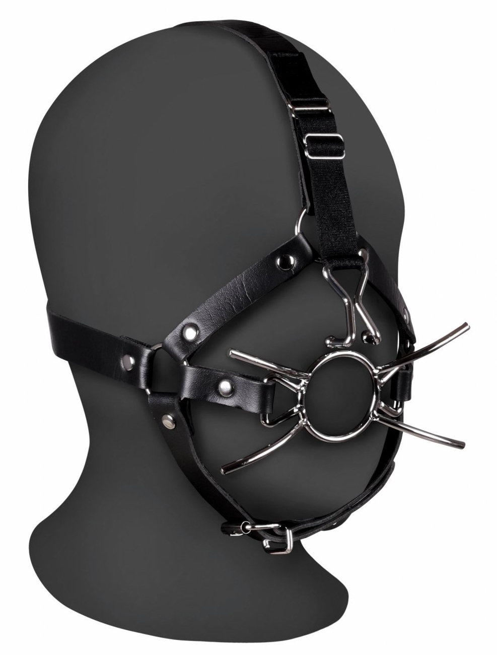 baillon avec crochet nasal gag cross noir