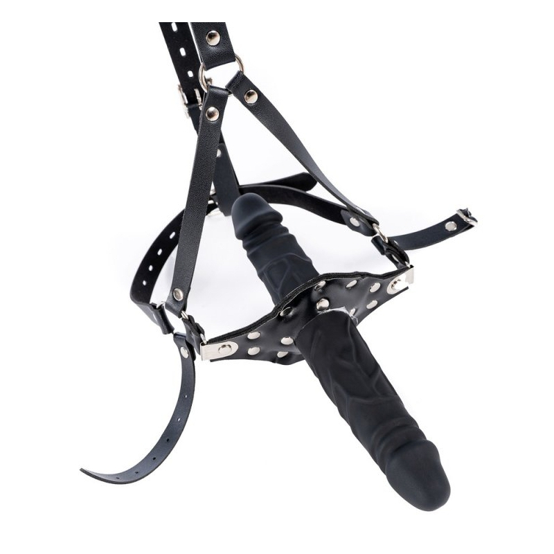 baillon avec gode strap dick 12cm 5