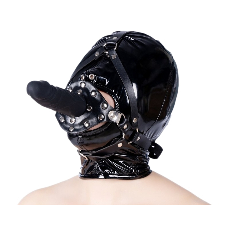 baillon avec gode strap dick 12cm 7