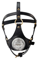 baillon avec masturbateur entree bouche tranlips 30mm 1