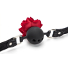 baillon boule avec rose bud gag rose 1