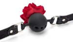 baillon boule avec rose bud gag rose 1