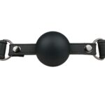 baillon boule en silicone noir 3