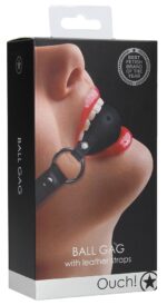 baillon boule gag strap noir 1