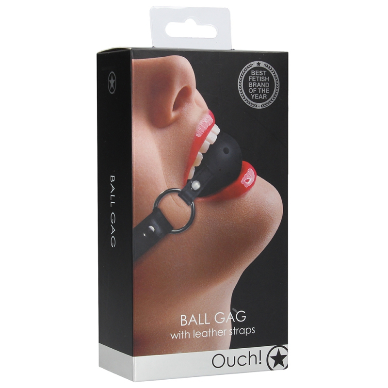 baillon boule gag strap noir 1