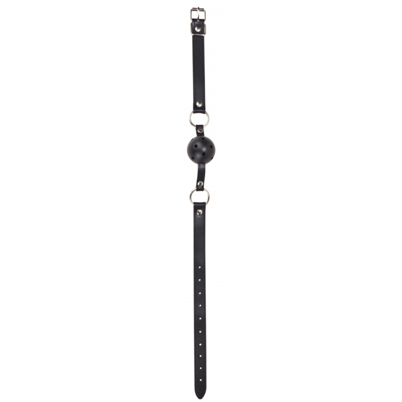 baillon boule gag strap noir 2