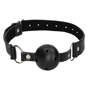 baillon boule gag strap noir
