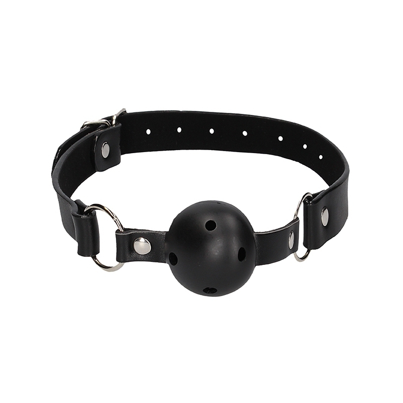 baillon boule gag strap noir