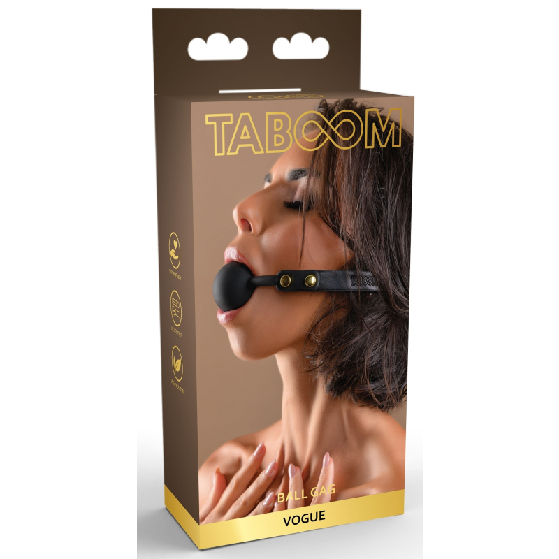 baillon boule gag vogue noir 1