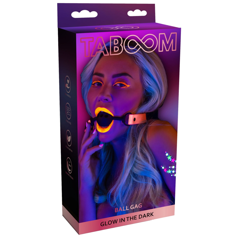 baillon boule phosphorescent glow pink taboom 40mm 1 scaled