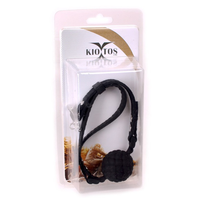 baillon boule pinecone silicone noir 1