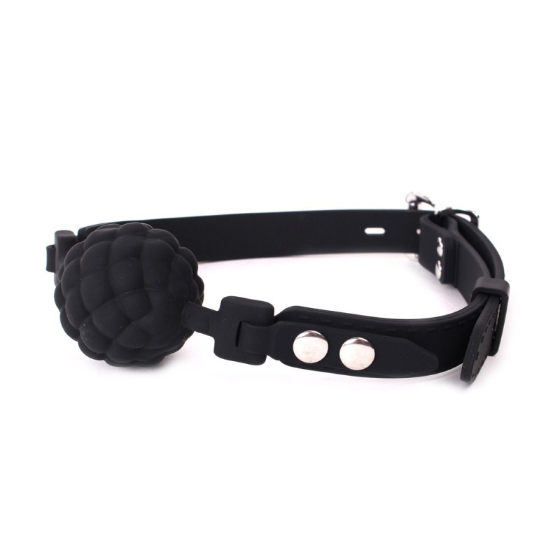 baillon boule pinecone silicone noir 2