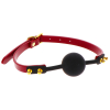 baillon boule silicone taboom 4cm noir rouge