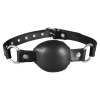 baillon en cuir silence gag noir
