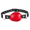 baillon en cuir silence gag rouge
