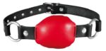 baillon en cuir silence gag rouge