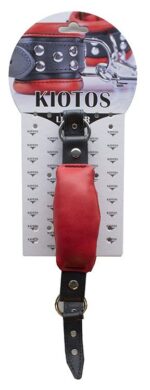 baillon en cuir silence stick rouge 1