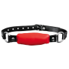 baillon en cuir silence stick rouge