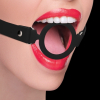 baillon en silicone ring gag 40mm noir 1