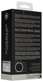 baillon en silicone ring gag 40mm noir 3