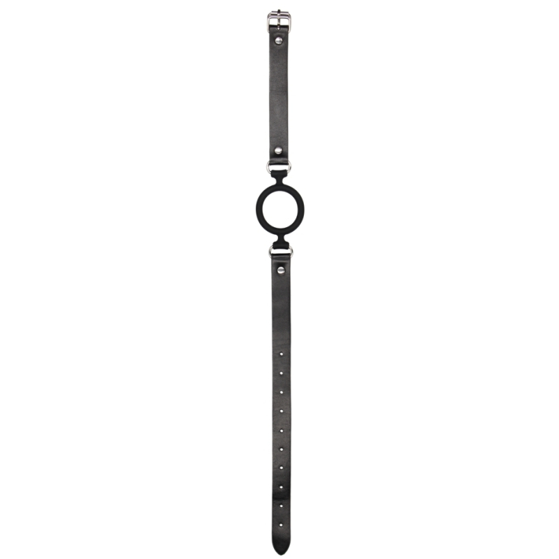 baillon en silicone ring gag 40mm noir 4