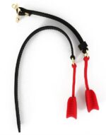 baillon en silicone zen open noir rouge 4