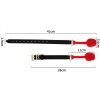 baillon en silicone zen open noir rouge 5