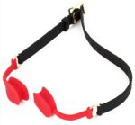 baillon en silicone zen open noir rouge 6