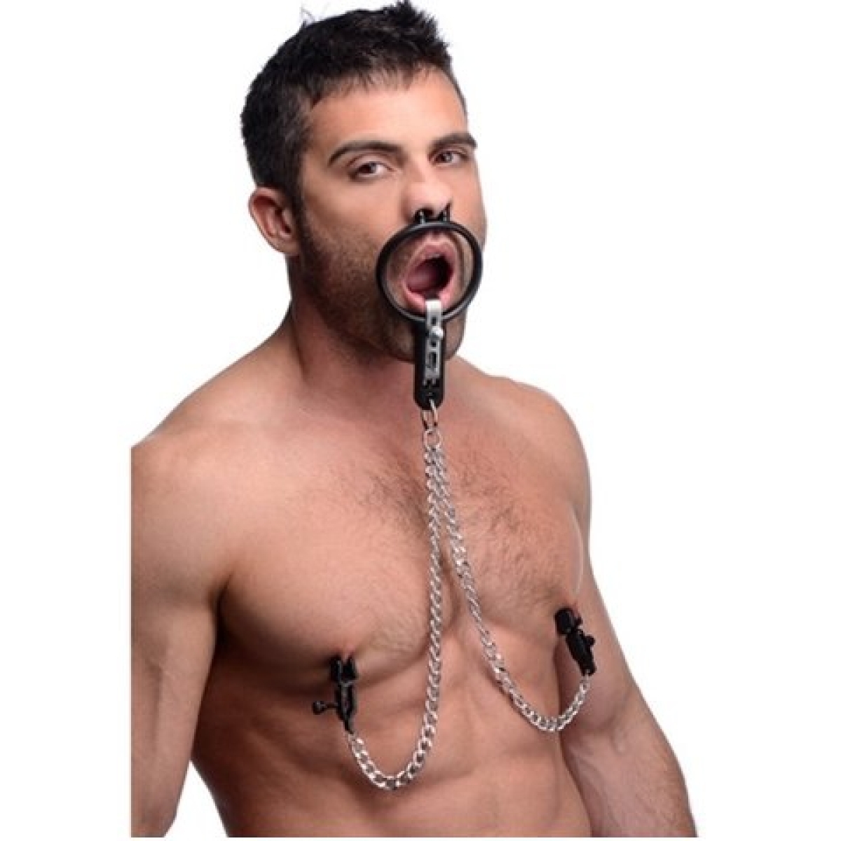 baillon et pinces tetons degraded mouth 1