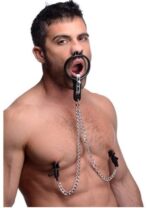 baillon et pinces tetons degraded mouth 7