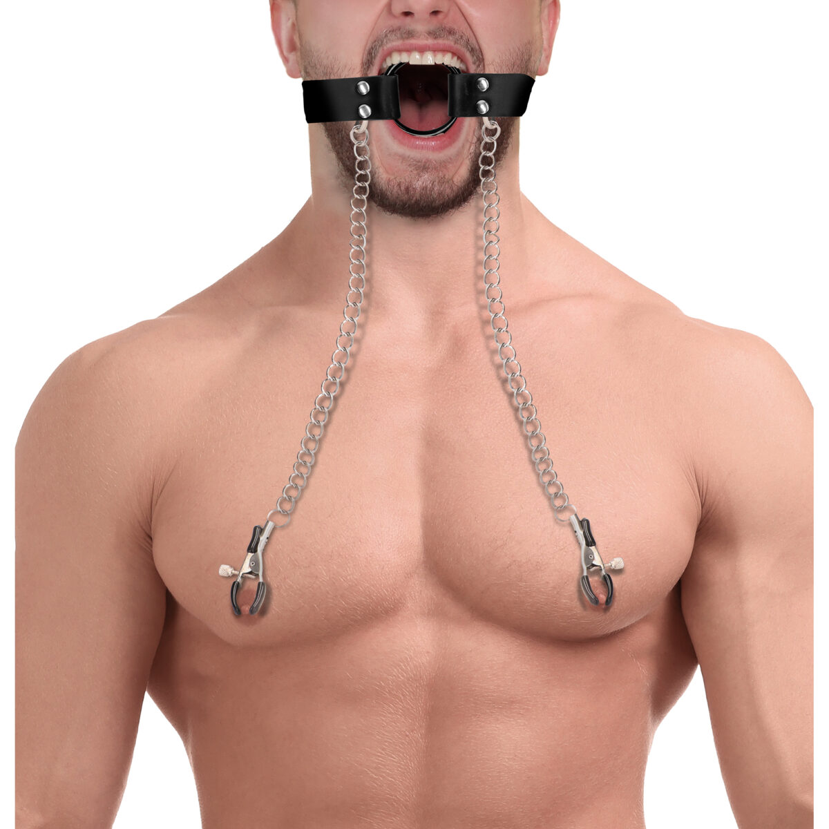 baillon et pinces tetons o ring 5cm