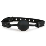 baillon flexible avec boule silicone noir 2