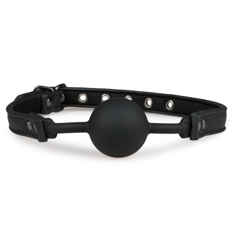 baillon flexible avec boule silicone noir 2