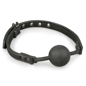 baillon flexible avec boule silicone noir