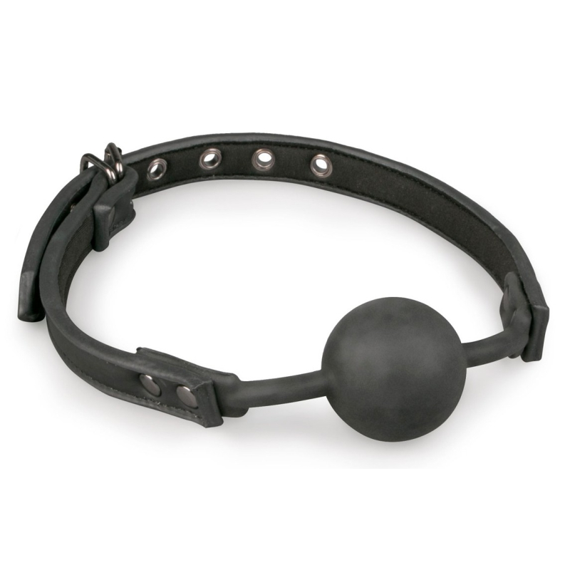 baillon flexible avec boule silicone noir