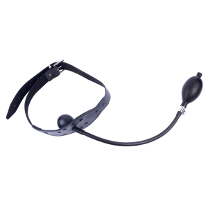 baillon gonflable en cuir avec boule