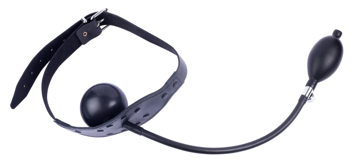 baillon gonflable en cuir avec boule 5