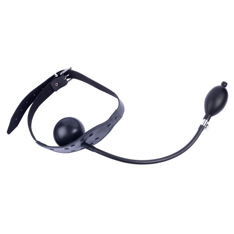 baillon gonflable en cuir avec boule 5