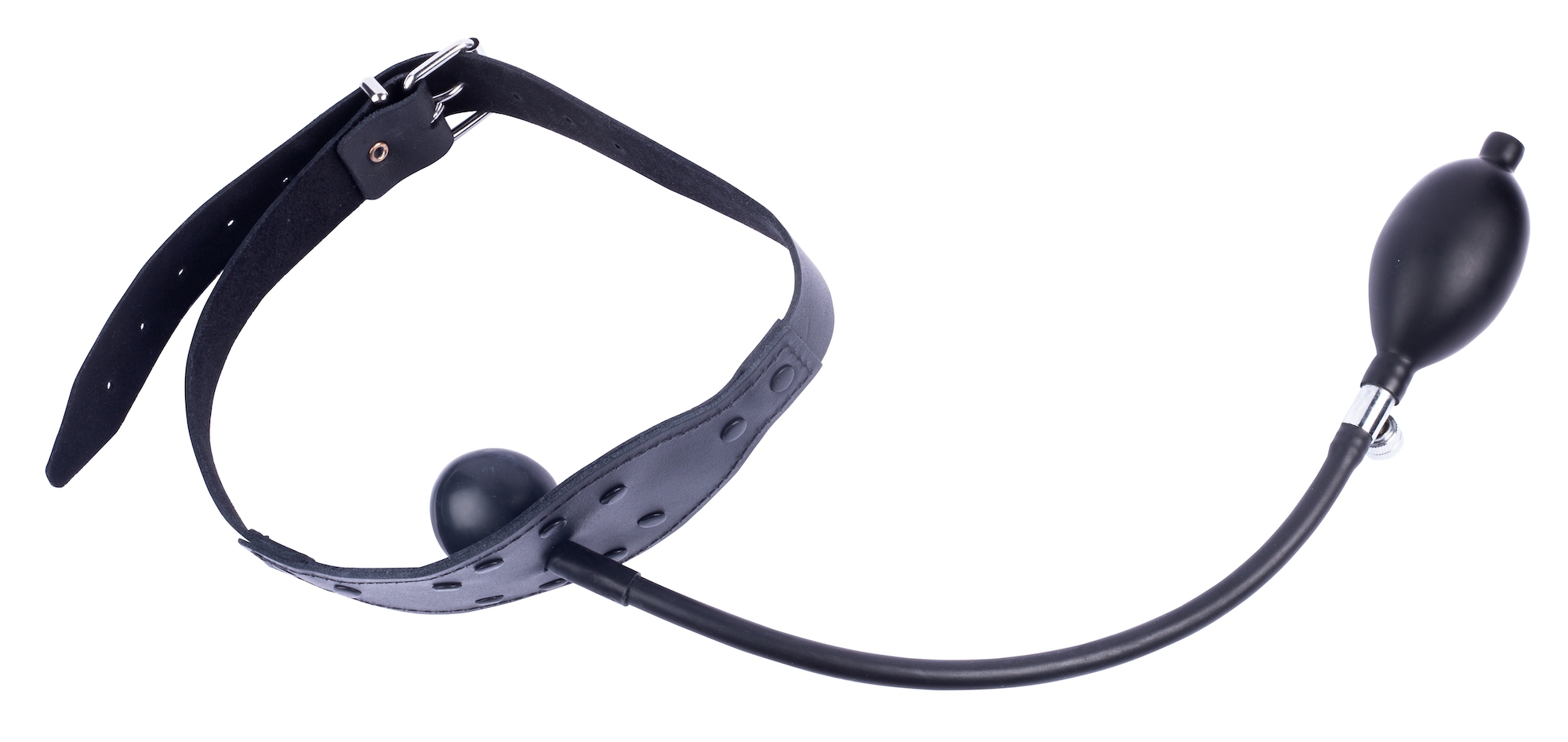 baillon gonflable en cuir avec boule