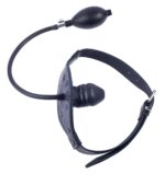 baillon gonflable en cuir embout penis 6cm 2