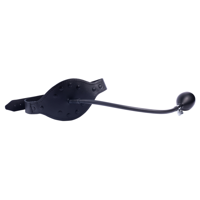 baillon gonflable en cuir embout penis 6cm 4