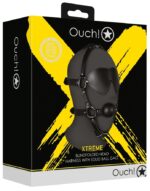 baillon museliere avec boule et masque gag xtreme noir 1