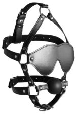 baillon museliere avec boule et masque gag xtreme noir 2