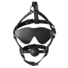 baillon museliere avec boule et masque gag xtreme noir 3