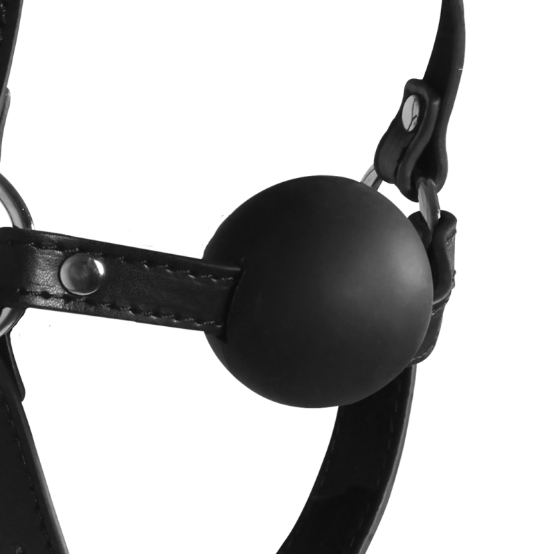 baillon museliere avec boule et masque gag xtreme noir 5