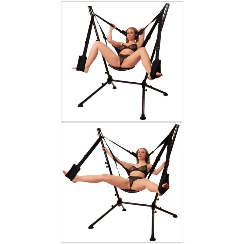 balancoire autoportante sex swing noire 10