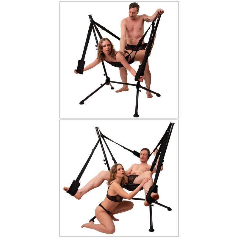 balancoire autoportante sex swing noire 11