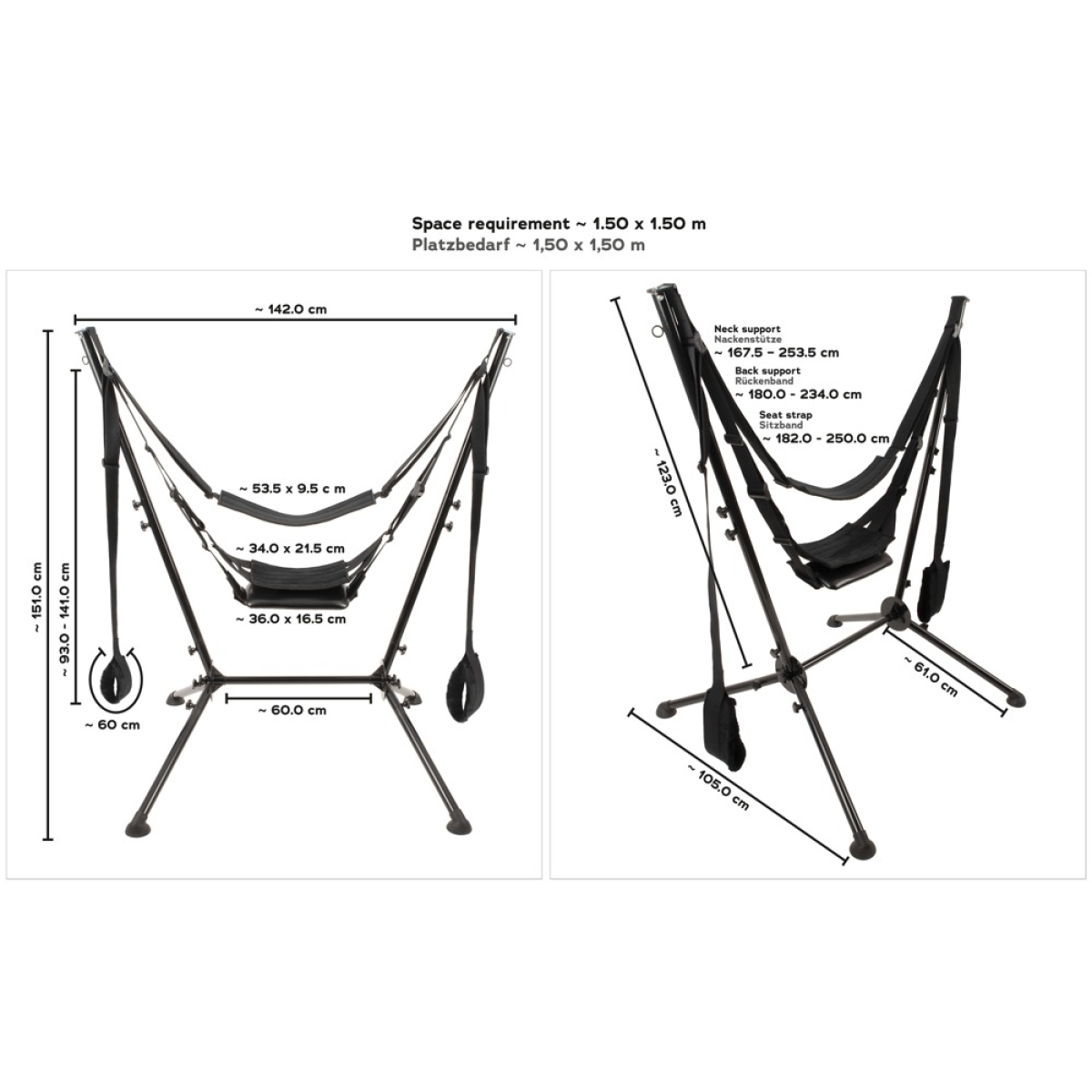balancoire autoportante sex swing noire 12